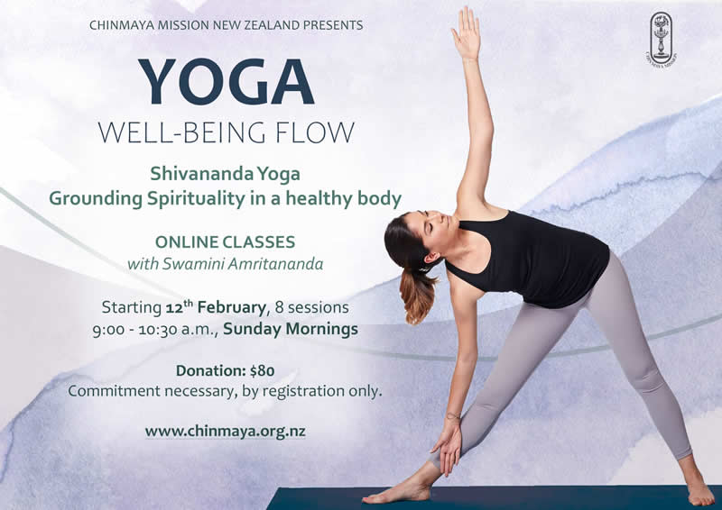 Well-being online yoga class