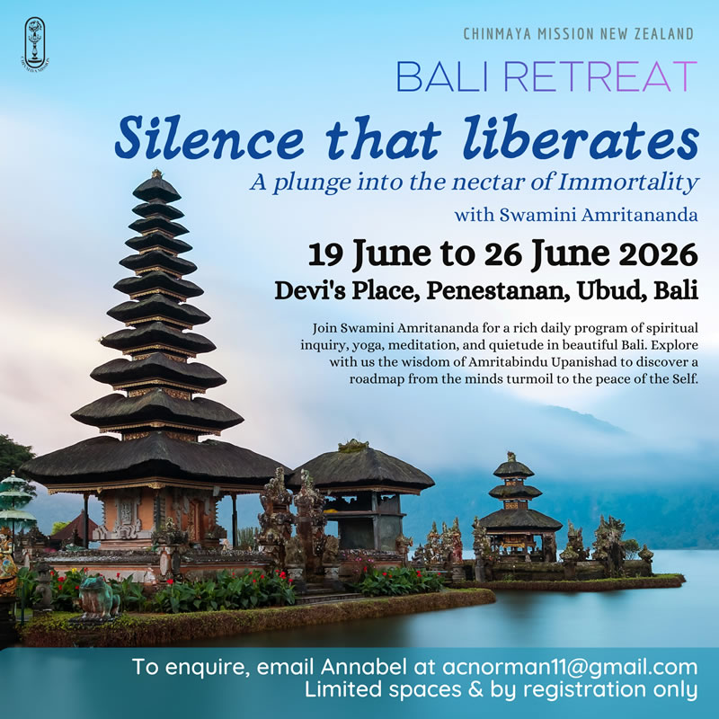 Bali Vedanta Retreat 2026